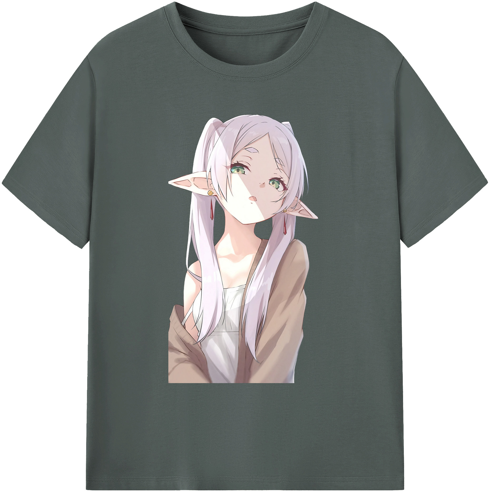 （画像用） 葬送のフリーレン Frieren 綿100％ メンズ半袖Tシャツ｜肌触りやわらか＆通気性